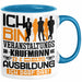 Veranstaltungskaufmann Ausbildung Tasse Geschenk Ich Bin Veranstaltungskaufmann In Der Ausbildung Ich Darf Das Geschenkidee Spruch Blau Trendation