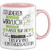 Trekking-Enthusiastin Tasse Lustiges Geschenk Studieren Kann Wirklich Jeder Nur Die Besten Werden Trekking-Enthusiastin Rosa Trendation