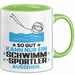 Schwimmsportler Geschenk Tasse So Gut Kann Nur Ein Schwimmsportler Aussehen Geschenkidee Kaffee-Becher Grün Trendation