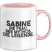 Sabine Tasse Sabine – Die Frau. Der Mythos. Die Legende. Geschenk Rosa Trendation