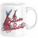 Meerjungfrau Geschenk Tasse für Mädchen Nymphe Nixe Becher Grafik Believe In Mermaids Weiß Trendation