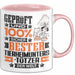 Tierheimunterstützer Geschenk Lustiger Spruch für Tierheimunterstützer Geschenkidee Bester Tierheimunterstützer Der Welt Rosa Trendation