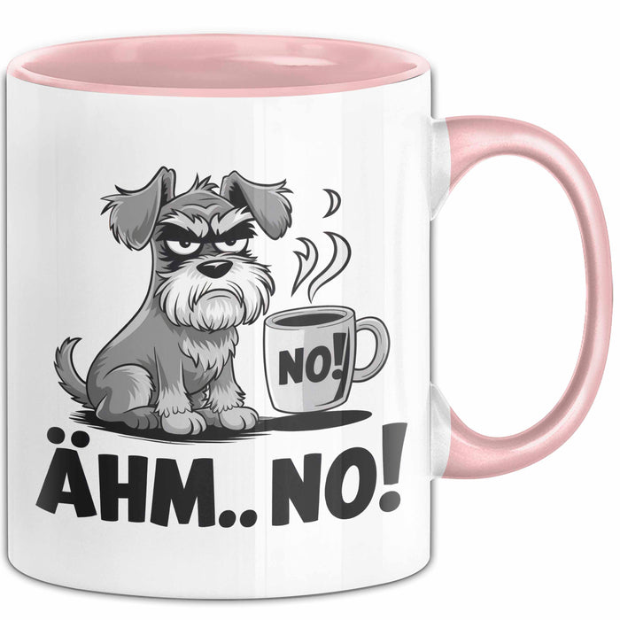 Hund Tierliebhaber Tasse Geschenk Lustige Geschenkidee Spruch Ähm Nö Rosa Trendation