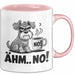 Hund Tierliebhaber Tasse Geschenk Lustige Geschenkidee Spruch Ähm Nö Rosa Trendation