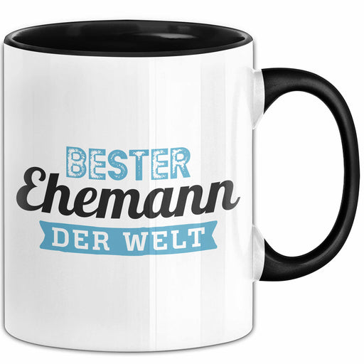 Bester Ehemann Der Welt Tasse Geschenk Becher Jahrestag Schwarz Trendation