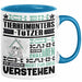 Tierheimunterstützer Geschenk Kaffee-Tasse Geschenkidee für Tierheimunterstützer Ich Bin Tierheimunterstützer Ich Kann Es Dir Erklären Jedoch Nicht Für Dich Verstehen Spruch Lustig Blau Trendation