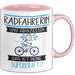 Radfahrerin Und Prinzessin Tasse Geschenk Für Eine Radfahrerin Geburtstag Was Ist Deine Superkraft Rosa Trendation