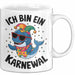 Kölner Karneval Tasse Geschenk Ich bin Karneval Fan Weiß Trendation
