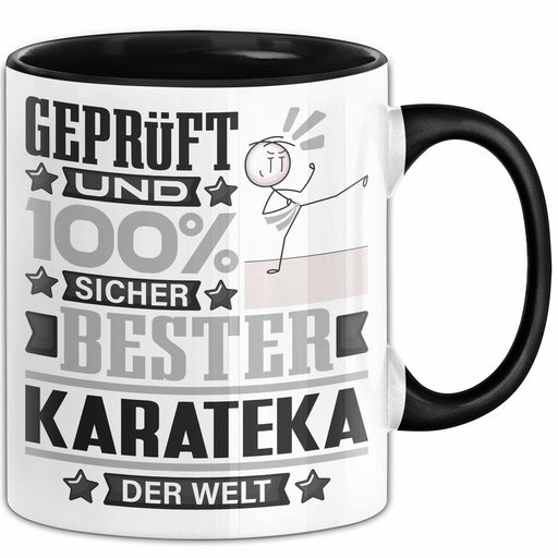 Karateka Geschenk Lustiger Spruch für Karateka Geschenkidee Bester Karateka Der Welt Schwarz Trendation