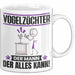 Vogelzüchter Tasse Geschenk für Vogelzüchter Der Mann Der Alles Kann Geschenkidee zum Geburtstag Weiß Trendation