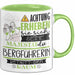 Bergführerin Tasse Geschenk Lustiger Spruch Bitte Erheben Sie Sich Seine Majestät Die Bergführerin Betritt Den Raum Grün Trendation