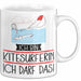Geschenk für Kitesurferin Tasse Lustige Geschenkidee Geburtstag Ich Bin Kitesurferin Ich Darf Das Weiß Trendation
