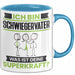 Schwiegervater Tasse Geschenk für Schwiegervater Geburtstag Lustiger Spruch Kaffee-Becher Was Ist Deine Superkraft Blau Trendation