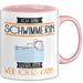 Schwimmerin Tasse Geschenk Ich Bin Schwimmerin Warum Weil Ich Es Kann Geschenkidee Geburtstag Rosa Trendation