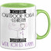 Outdoor-Yoga-Lehrerin Tasse Geschenk Ich Bin Outdoor-Yoga-Lehrerin Warum Weil Ich Es Kann Geschenkidee Geburtstag Grün Trendation