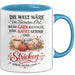 Stricken Tasse Geschenk Welt Waere Besser Wenn Garn Kostenlos Geschenkidee Blau Trendation