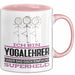 Yogalehrer Geschenk Tasse Ich Bin Yogalehrer Aber Sag Doch Einfach Superheld Lustige Geschenkdiee für Yogalehrer Kaffee-Becher Rosa Trendation