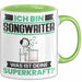 Songwriter Tasse Geschenk für Songwriter Geburtstag Lustiger Spruch Kaffee-Becher Was Ist Deine Superkraft Grün Trendation