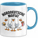 Deutsche Deutschland Tasse Geschenk Lustige Geschenkidee Spruch Norddeutsche Mafia Blau Trendation