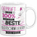 Gleitschirmfliegerin Geschenk Becher Tasse Gott Schuf Alle Menschen Gleich Nur Die Besten Durfeten Gleitschirmfliegerin Werden Geschenkidee Lustig Weiß Trendation