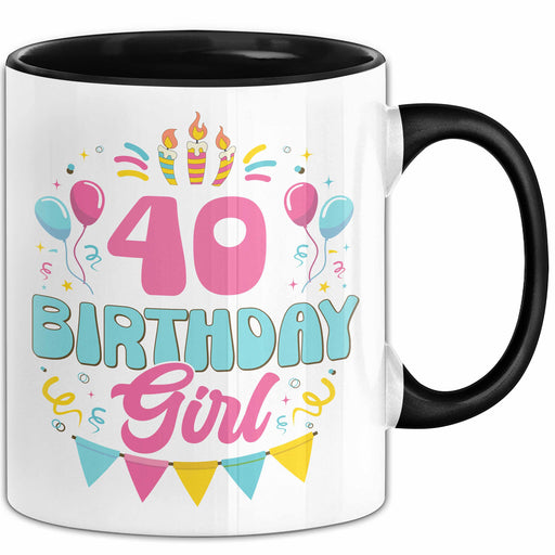 40. Geburtstag Tasse Frauen Mädchen Geschenkidee Lustig 40 Birthday Girl Lustiger Spruch Mutter Mama Trendation