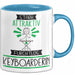 Keyboarderin Tasse Geschenk Becher Stark Attraktiv Furchtlos Keyboarderin Lustige Geschenkidee Blau Trendation