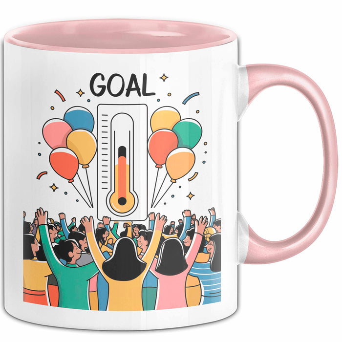 Fundraiser Tasse Geschenk Lustige Geschenkidee Spruch Für Spenden Champions Rosa Trendation