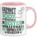 Volleyballspieler Geschenk Lustiger Spruch für Volleyballspieler Geschenkidee Bester Volleyballspieler Der Welt Rosa Trendation
