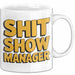 Sarkastischer Manager Sarkasmus Tasse Geschenk Lustige Geschenkidee Spruch Chaos Show Manager Weiß Trendation