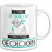 Geologin Tasse Geschenk Becher Stark Attraktiv Furchtlos Geologin Lustige Geschenkidee Weiß Trendation