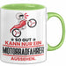 Motorradfahrer Geschenk Tasse So Gut Kann Nur Ein Motorradfahrer Aussehen Geschenkidee Kaffee-Becher Grün Trendation