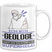 Geologe Geschenk Tasse Ich Bin Geologe Aber Sag Doch Einfach Superheld Lustige Geschenkdiee für Geologe Kaffee-Becher Weiß Trendation