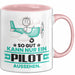 Pilot Geschenk Tasse So Gut Kann Nur Ein Pilot Aussehen Geschenkidee Kaffee-Becher Rosa Trendation