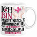 Medizinische Fachangestellte Ausbildung Start Geschenk Tasse Ich Bin Medizinische Fachangestellte In Der Ausbildung Ich Darf Das Kaffee-Becher Geschenkidee Weiß Trendation