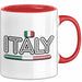 Italien Italien Karte Tasse Geschenk Lustige Geschenkidee Spruch Italien Rot Trendation