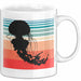 Quallen-Liebhaber Tasse Geschenkdiee Vintage Look Retro Becher Weiß Trendation
