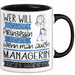 Managerin Tasse Geschenk Spruch Wer Will Schon Prinzessin Sein Wenn Man Auch Managerin Sein Kann Trendation