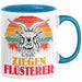 Ziegen Hirte Geschenk Tasse Ziegen Flüsterer Geschenkidee Ziegen-Liebhaber Kaffee-Becher Blau Trendation