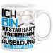 Restaurantfachmann Ausbildung Tasse Geschenk Ich Bin Restaurantfachmann In Der Ausbildung Ich Darf Das Geschenkidee Spruch Weiß Trendation