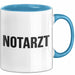 Sanitäter Tasse Geschenk Notfallarzt & Rettungssanitäter Blau Trendation
