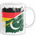 Pakistan Deutschland Flagge Halb Deutscher Halb Pakistaner Fußball Germany 2025 Europa Pakistan Weiß Trendation