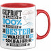Wasserskifahrer Geschenk Lustiger Spruch für Wasserskifahrer Geschenkidee Bester Wasserskifahrer Der Welt Rot Trendation