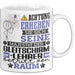 Gleitschirmlehrer Geschenk Tasse Lustiger Spruch Erheben Sie Sich Der Gleitschirmlehrer Betritt den Raum Weiß Trendation