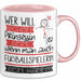 Fußballspielerin Tasse Geschenk Spruch Wer Will Schon Prinzessin Sein Wenn Man Auch Fußballspielerin Sein Kann Rosa Trendation