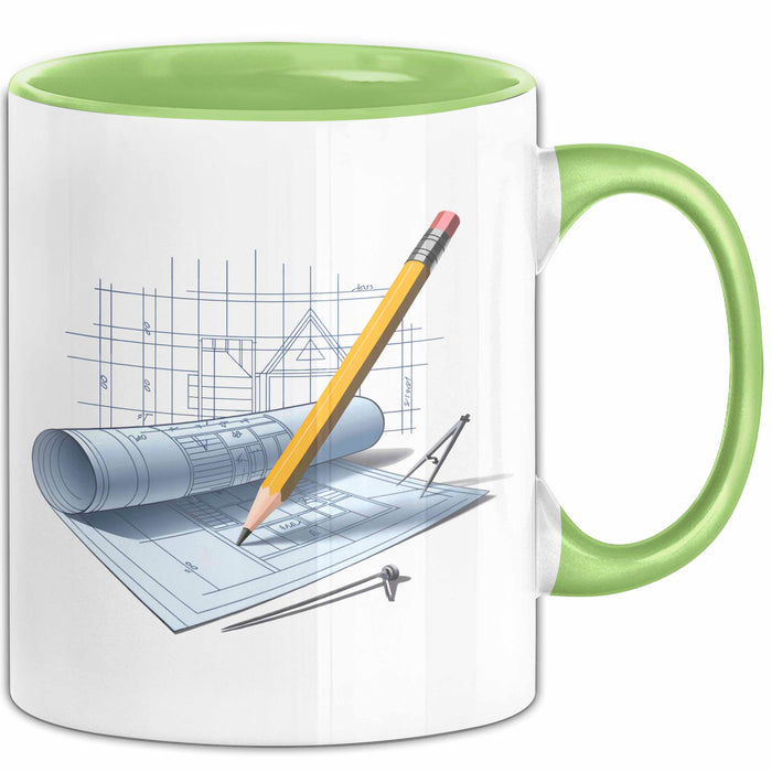 Architekt Tasse Geschenkidee Designprofi Lustiger Spruch Geschenkidee Lustig Grün Trendation