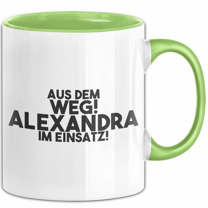 Alexandra Tasse Aus Dem Weg! Alexandra Im Einsatz! Geschenk