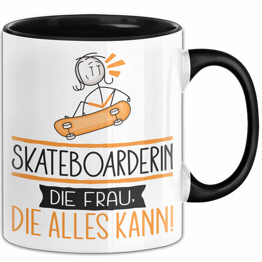 Skateboarderin Geschenk Tasse Becher Die Frau Die Allen Kann Geschenkidee für eine Skateboarderin Lustig Trendation