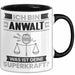 Anwalt Tasse Geschenk für Anwalt Geburtstag Lustiger Spruch Kaffee-Becher Was Ist Deine Superkraft Schwarz Trendation