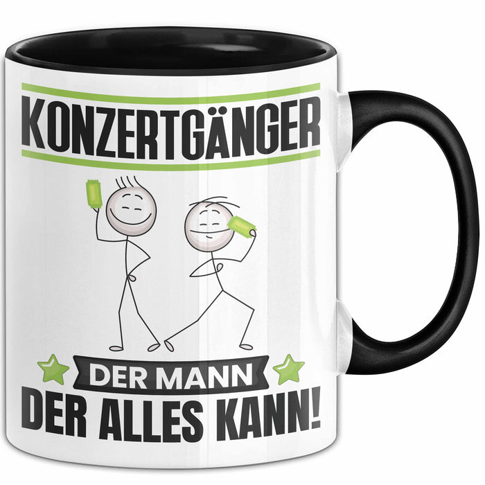Konzertgänger Tasse Geschenk für Konzertgänger Der Mann Der Alles Kann Geschenkidee zum Geburtstag Schwarz Trendation