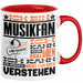 Musikfan Geschenk Tasse Geschenkidee für Musikfan Geburtstag Lustig Ich Bin Musikfan Ich Kann Es Dir Erklären Aber Nicht Für Dich Verstehen Rot Trendation